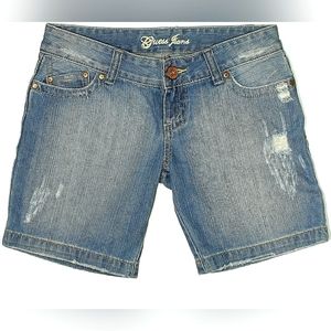 GUESS Distressed Jean Shorts